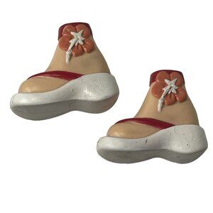 My Scene Barbie Doll Nolee Jaminn in Jamaica Flip Flop Shoes Feet